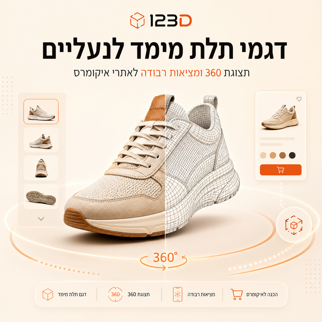 דגמי תלת מימד לנעליים