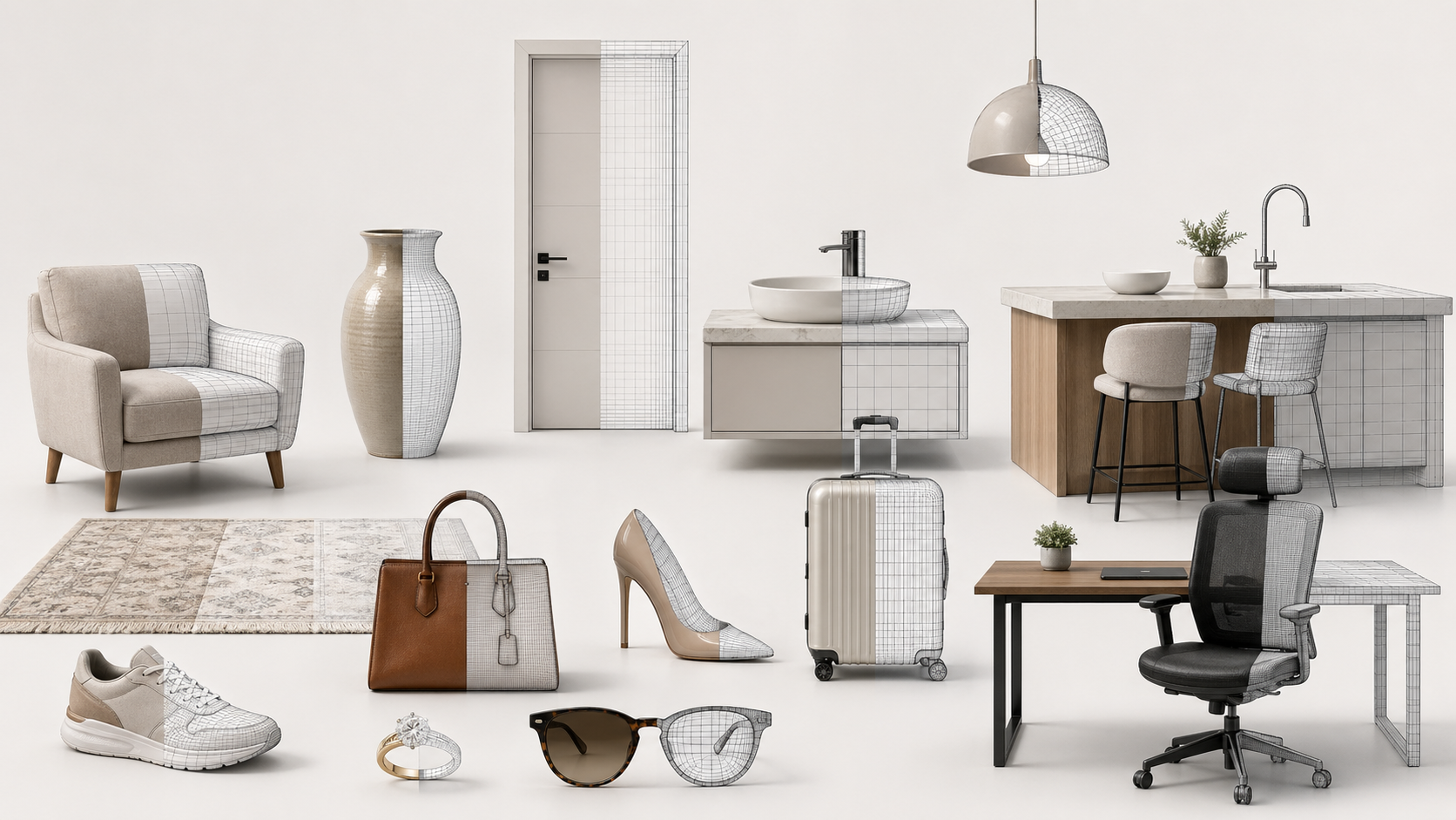 קטלוג דגמי תלת מימד ו־AR של 123D